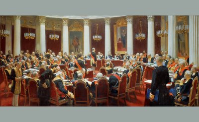 The Ceremonial Sitting of the State Council, 7th May 1901 by Ilya Efimovich Repin